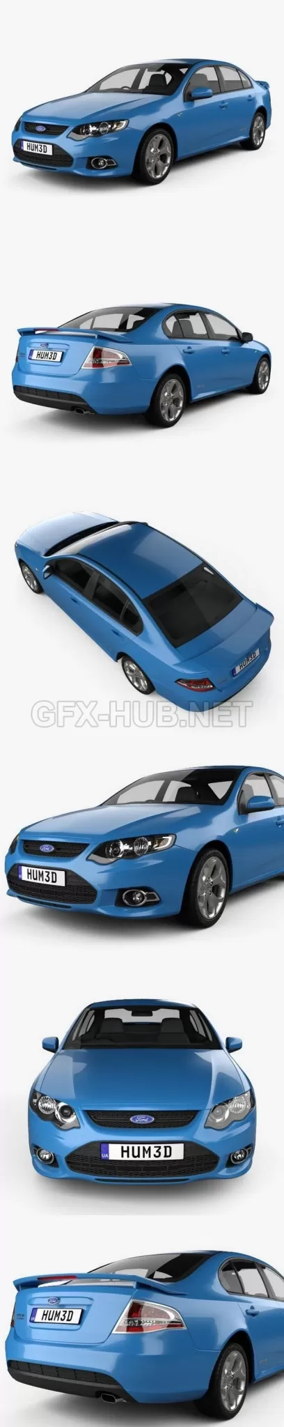 CAR – Ford FG Falcon XR6 sedan 2011  3D Model