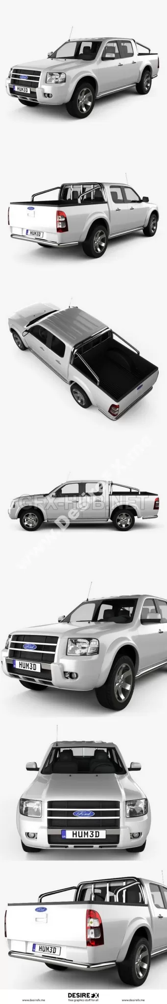 CAR – Ford Ranger Double Cab 2003  3D Model