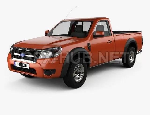 CAR – Ford Ranger Regular Cab 2009 3D Model