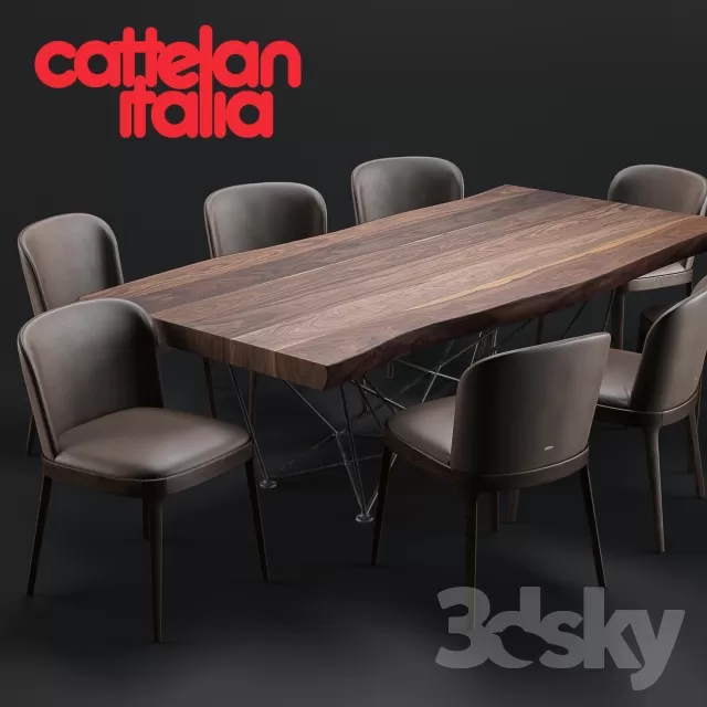 3DSKYMODEL – Dining Table sets – 4351