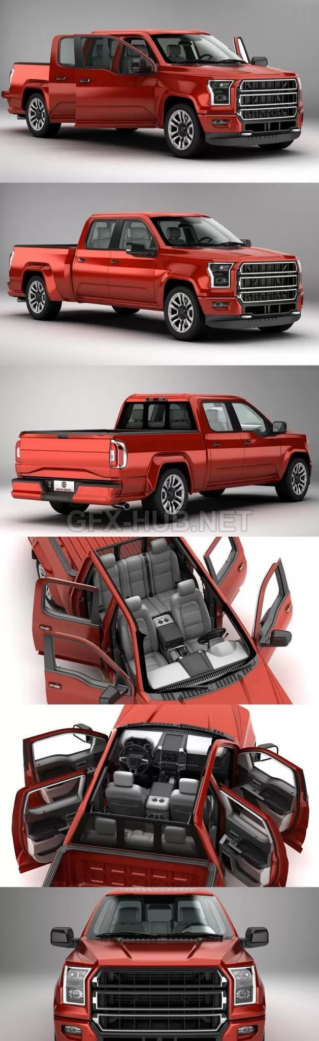 CAR – Generic Pickup  3D Model