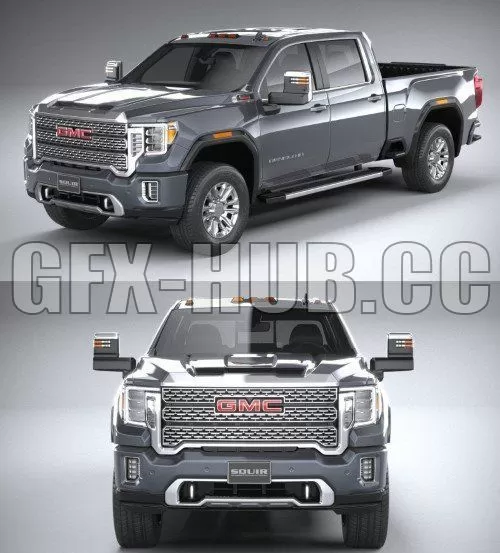 CAR – GMC Sierra HD Denali 2020 3D Model