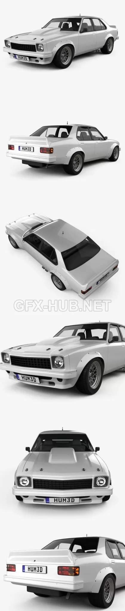 CAR – Holden Torana 4-door Race Car 1977  3D Model