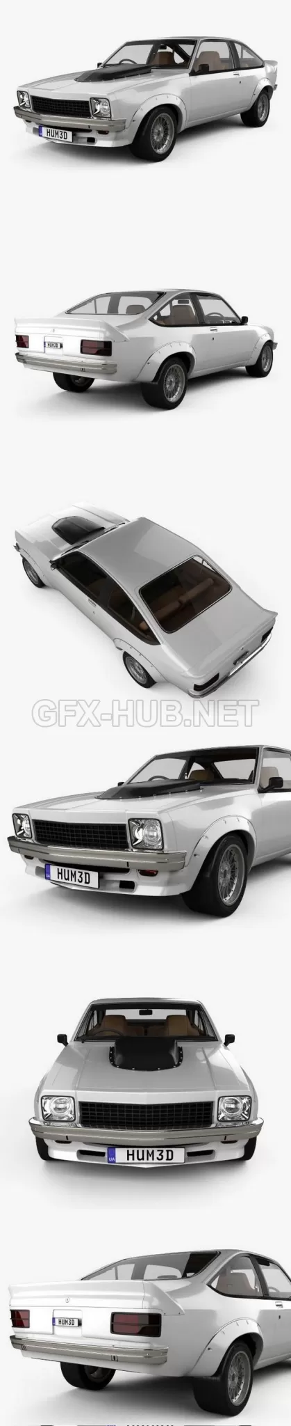 CAR – Holden Torana A9X with HQ interior 1977  3D Model