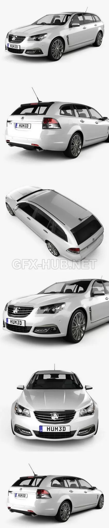 CAR – Holden VF Commodore Calais V sportwagon 2013  3D Model