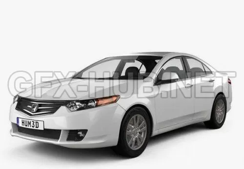 CAR – Honda Accord sedan 2009  3D Model