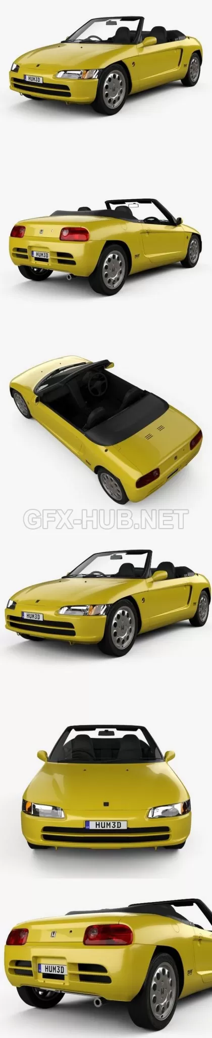 CAR – Honda Beat (PP1) 1991  3D Model