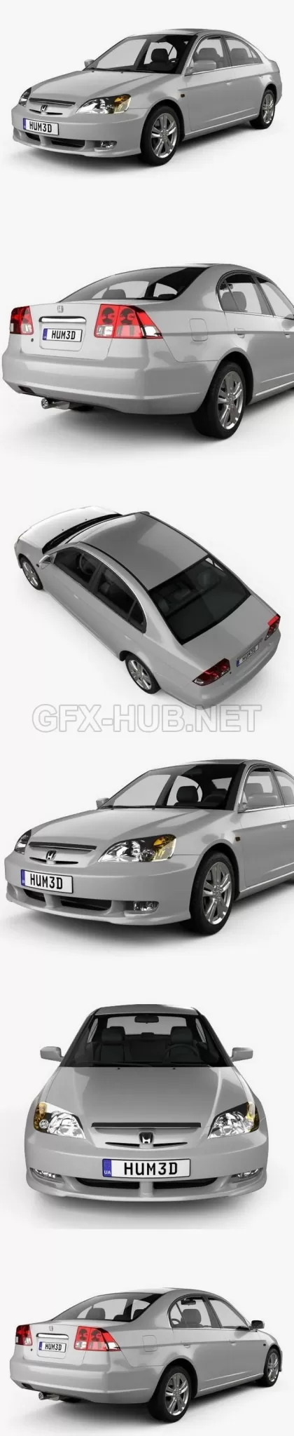 CAR – Honda Civic 2001  3D Model