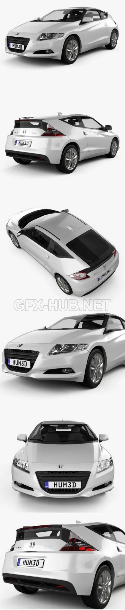 CAR – Honda CR-Z (ZF1) 2011  3D Model