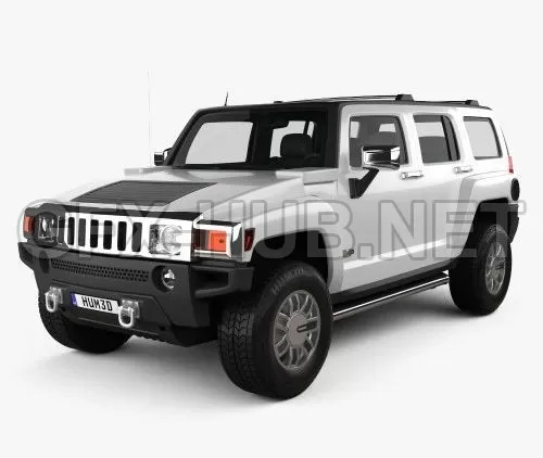 CAR – Hummer H3 2010  3D Model