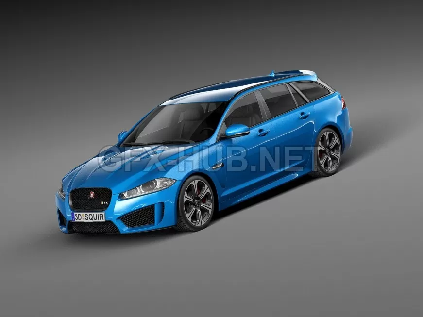 CAR – Jaguar XFR-S Sportbrake 2015 3D Model CAR – Jaguar XFR-S Sportbrake 2015 3D Model
