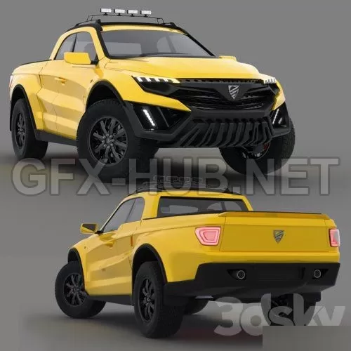 CAR – Jamix Ford Raptor pickup truck 3D Model CAR – Jamix Ford Raptor pickup truck 3D Model