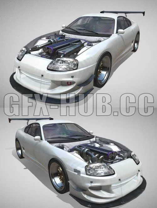 CAR – JDM style Drift Car 3D Model CAR – JDM style Drift Car 3D Model
