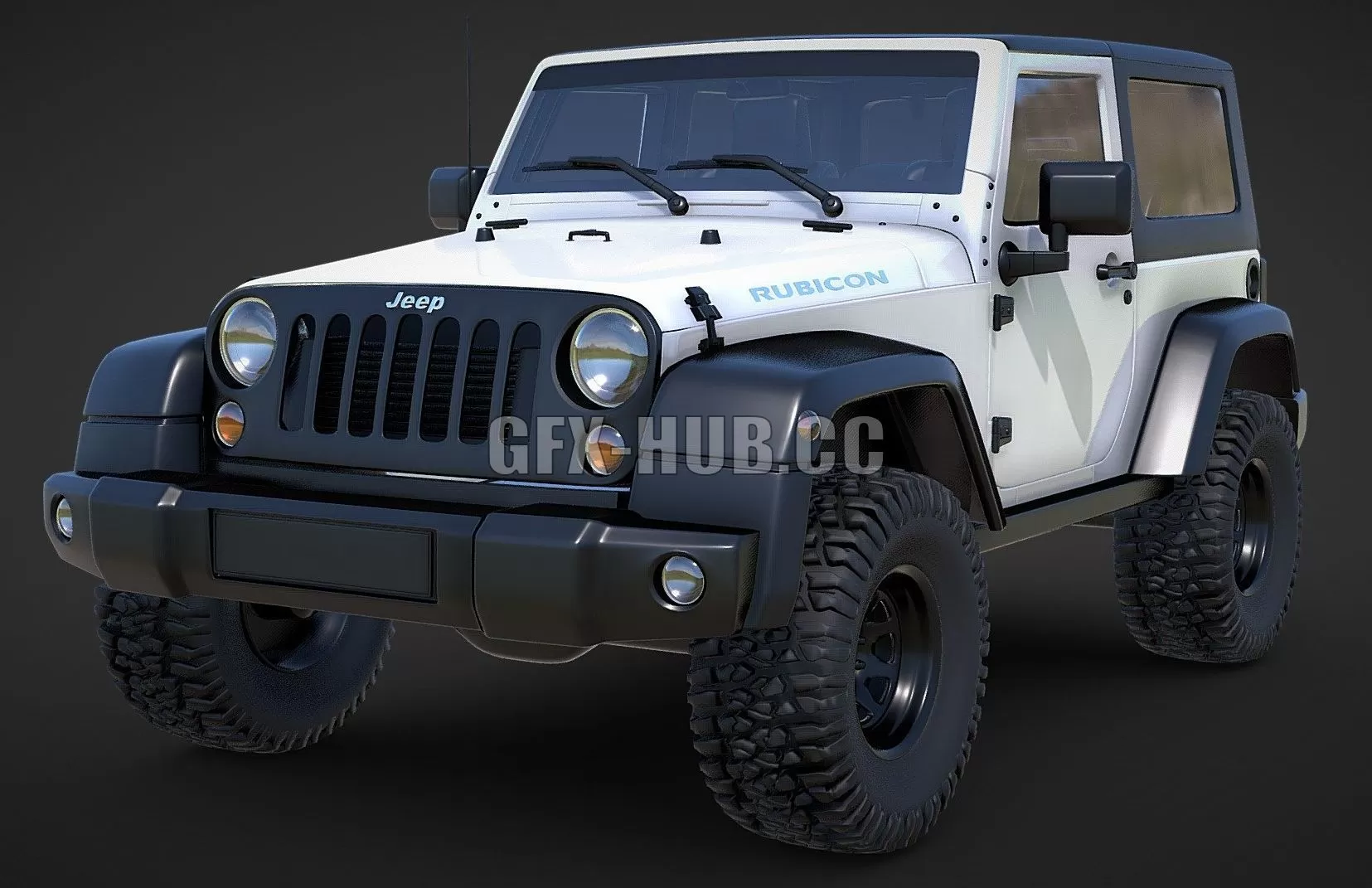 CAR – Jeep Wrangler Rubicon 2010 3D Model CAR – Jeep Wrangler Rubicon 2010 3D Model