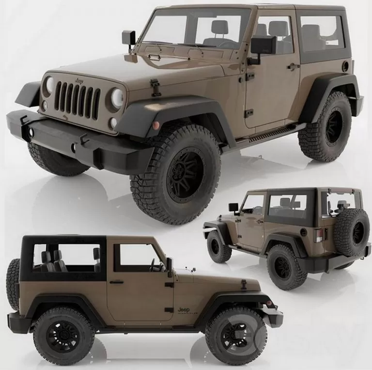 CAR – Jeep Wrangler Rubicon 3D Model CAR – Jeep Wrangler Rubicon 3D Model