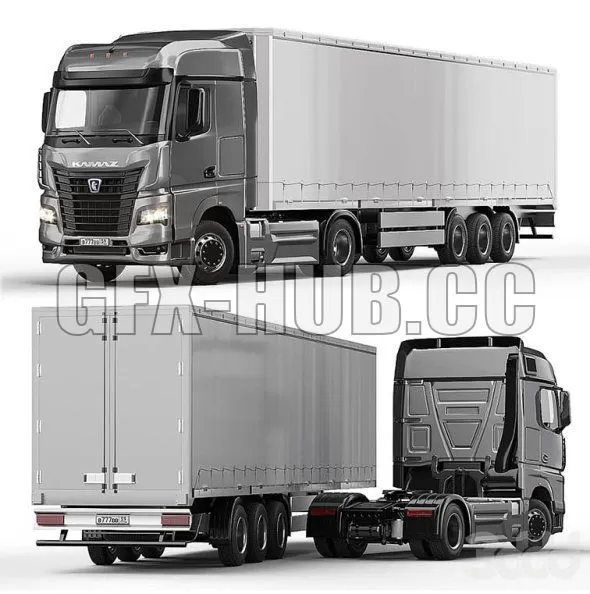 CAR – KAMAZ 54901 3D Model CAR – KAMAZ 54901 3D Model