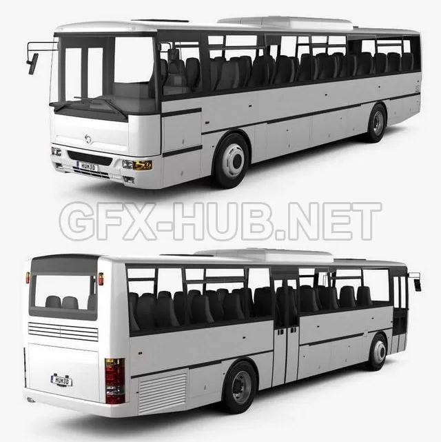 CAR – Karosa Recreo C 955 bus 1997 3D Model CAR – Karosa Recreo C 955 bus 1997 3D Model