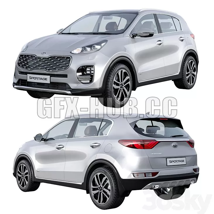CAR – KIA Sportage 3D Model CAR – KIA Sportage 3D Model