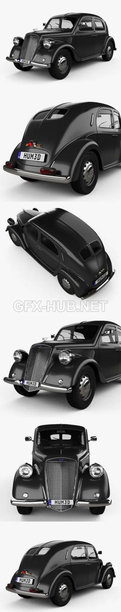 CAR – Lancia Ardea 1939  3D Model