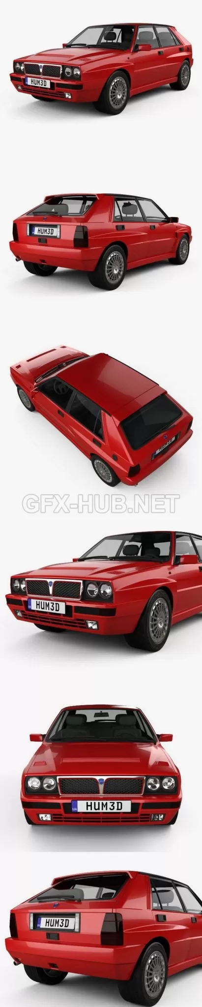 CAR – Lancia Delta Integrale 1992  3D Model