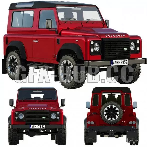 CAR – Land Rover Defender Works V8 3D Model