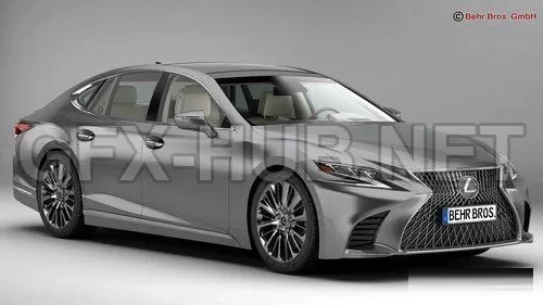 CAR – Lexus LS 500 2018 3D 3D Model