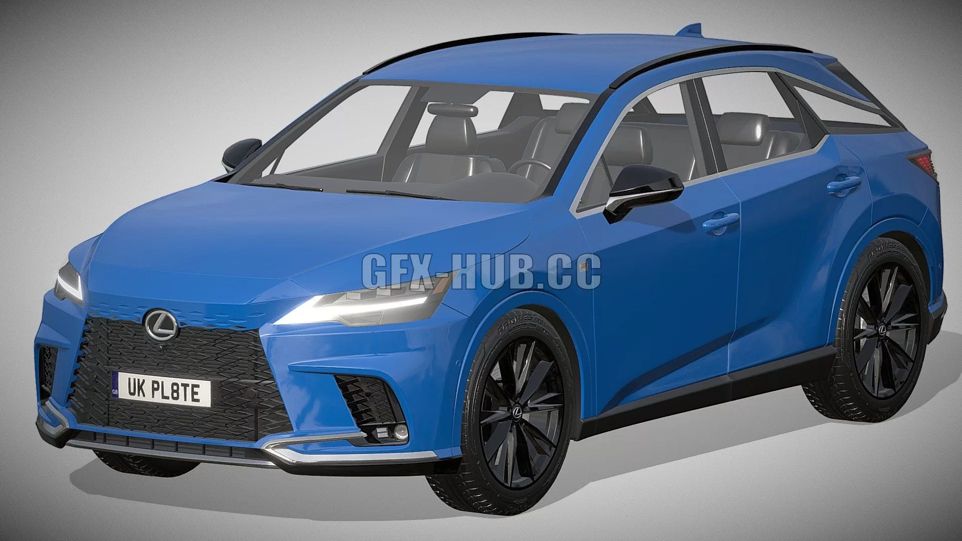 CAR – Lexus RX 500h F-Sport 2023 3D Model