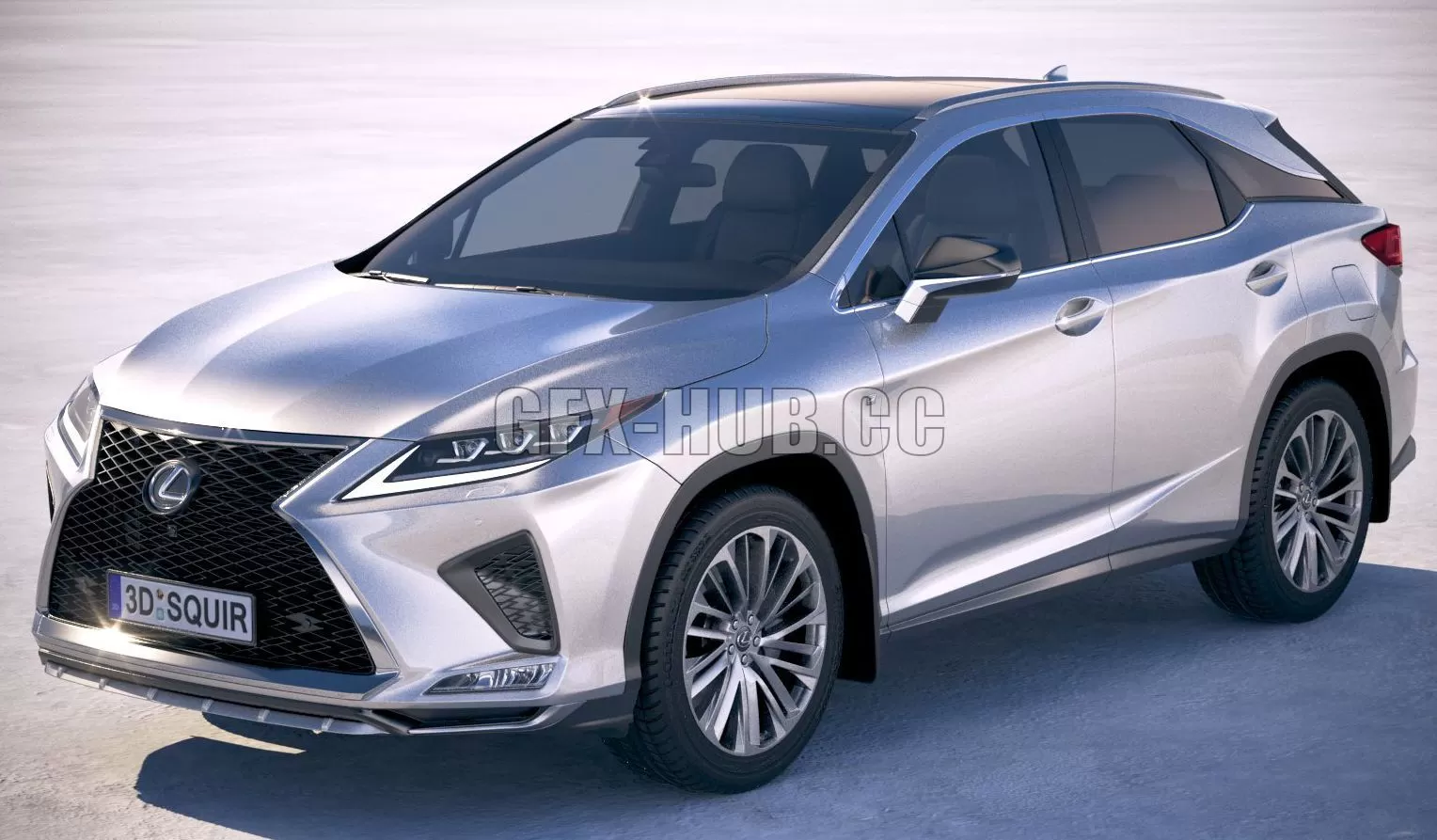 CAR – Lexus RX F-Sport 2020 3D Model