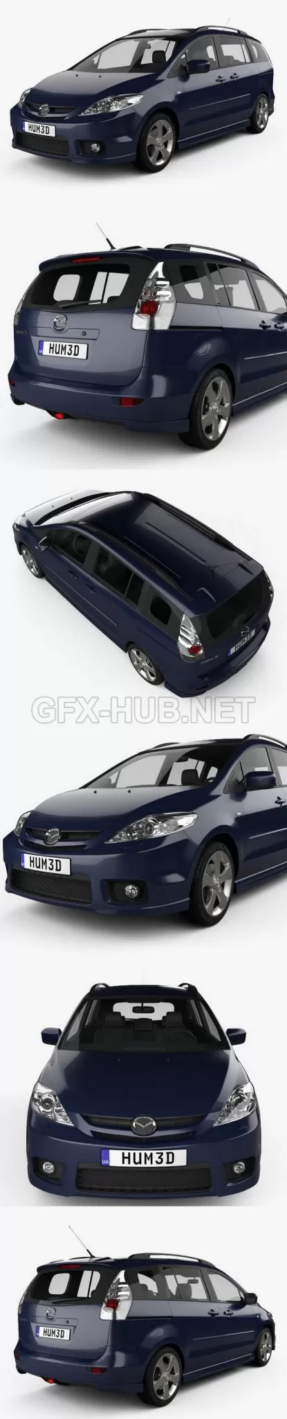 CAR – Mazda 5 Sport 2005  3D Model