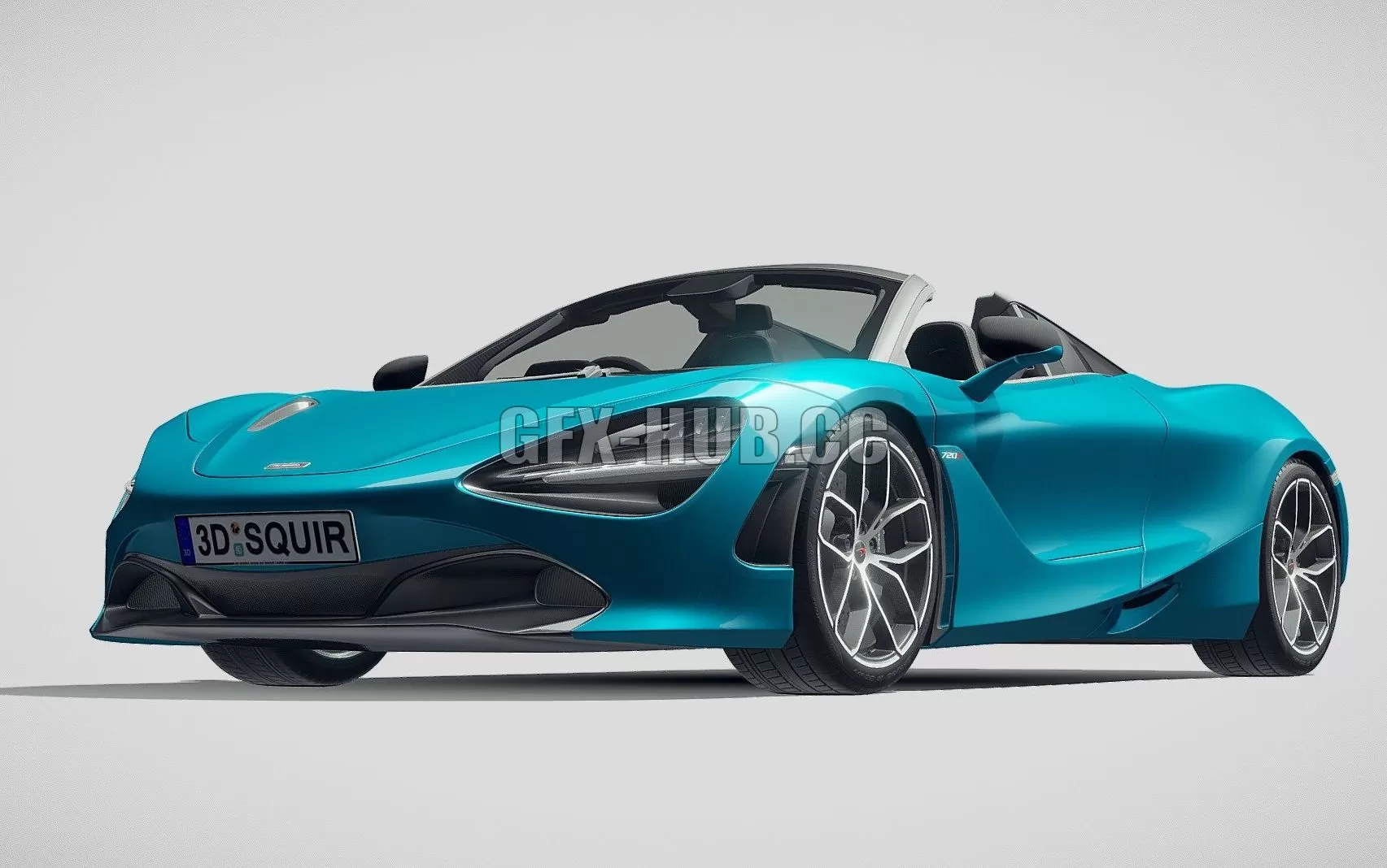 CAR – McLaren 720S Spider 2019 3D Model