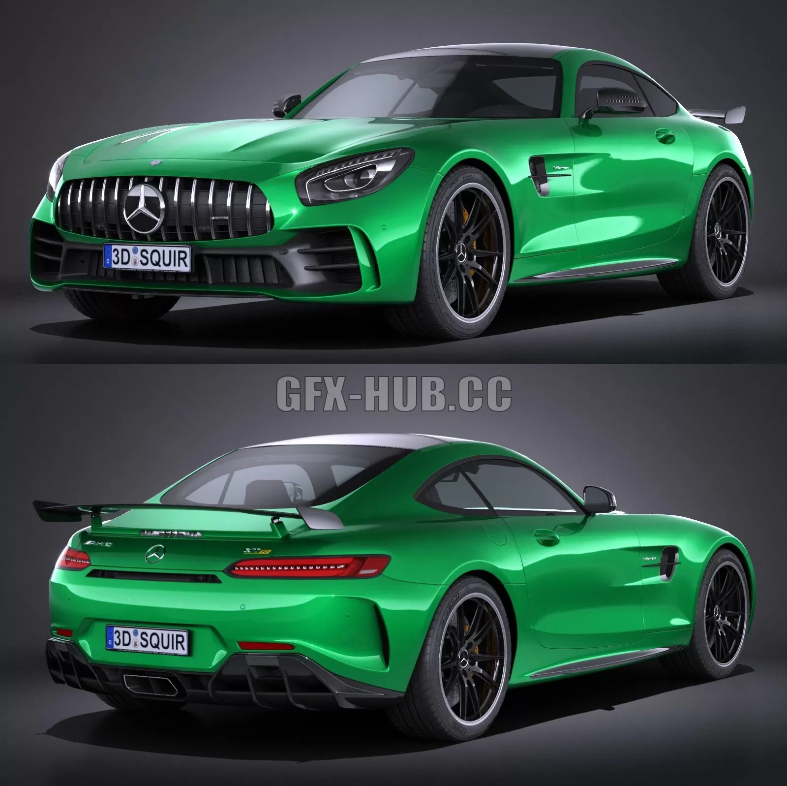 CAR – Mercedes AMG GT R 2017 3D Model
