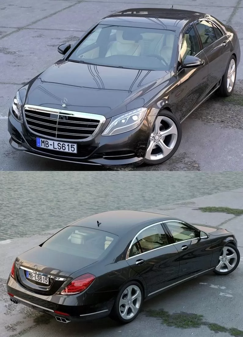 CAR – Mercedes Benz S Class LWB 2017 3D Model