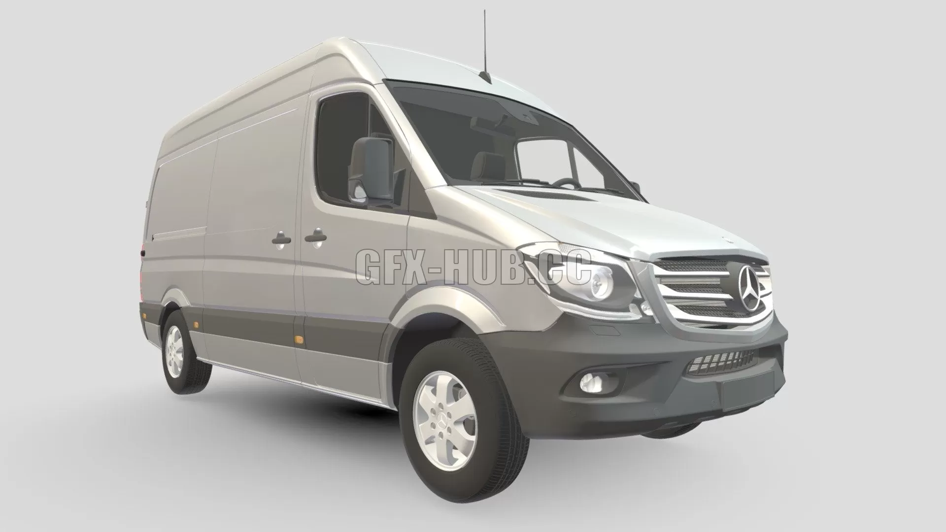 CAR – Mercedes Benz Sprinter Van L2H2 2018 3D Model