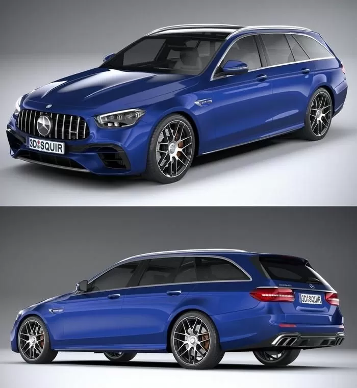 CAR – Mercedes E63 Estate AMG 2021 3D Model