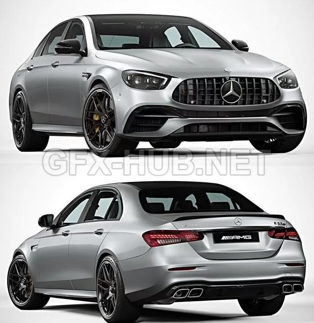 CAR – Mercedes E63 Sedan AMG 2021 3D Model