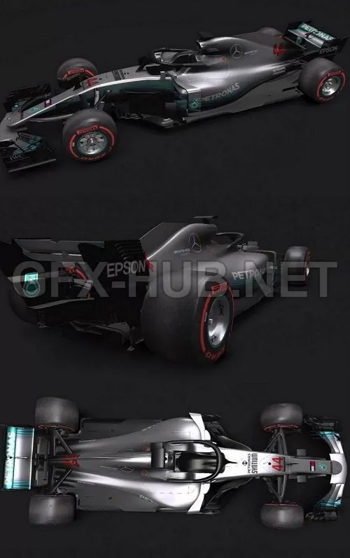 CAR – Mercedes W09 2018 3D Model