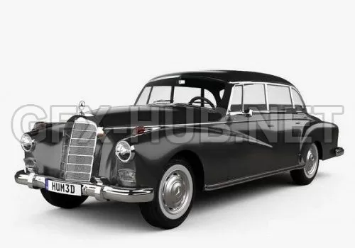 CAR – Mercedes-Benz 300d (W189) 1957  3D Model