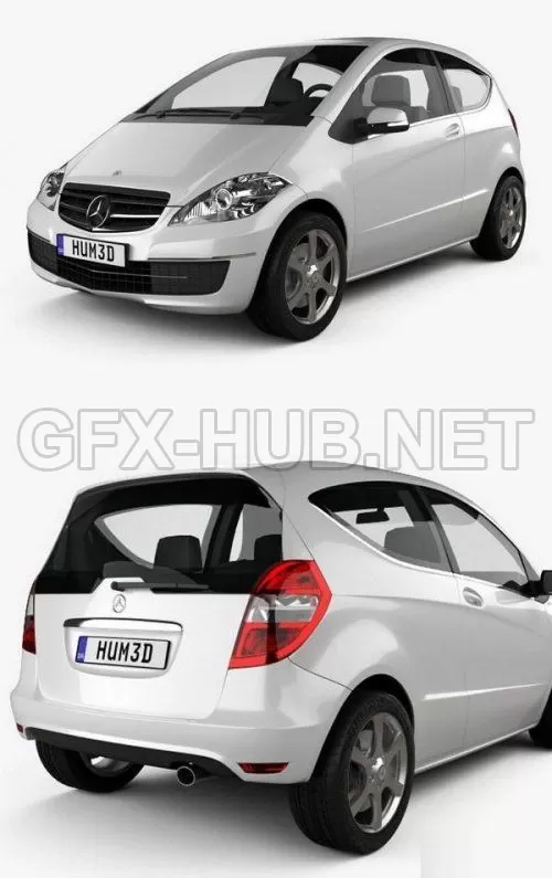 CAR – Mercedes-Benz A-Class W169 Coupe 2010  3D Model