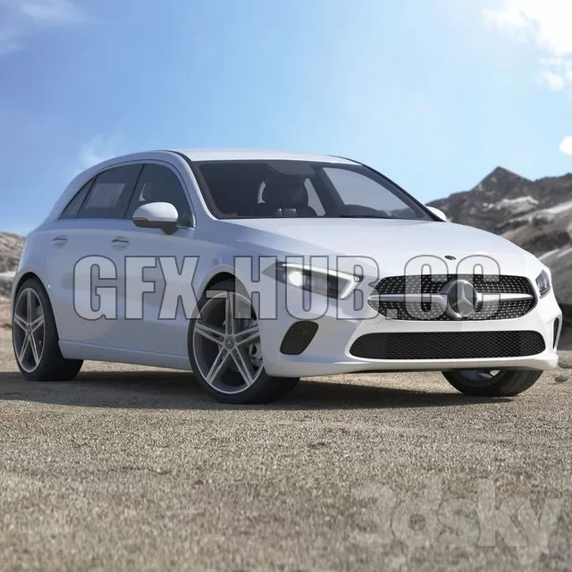 CAR – Mercedes-Benz A-klasse IV W177 Sedan 3D Model