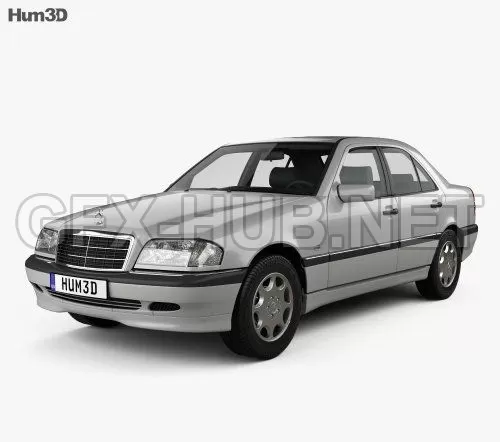 CAR – Mercedes-Benz C-Class (W202) sedan 1997  3D Model