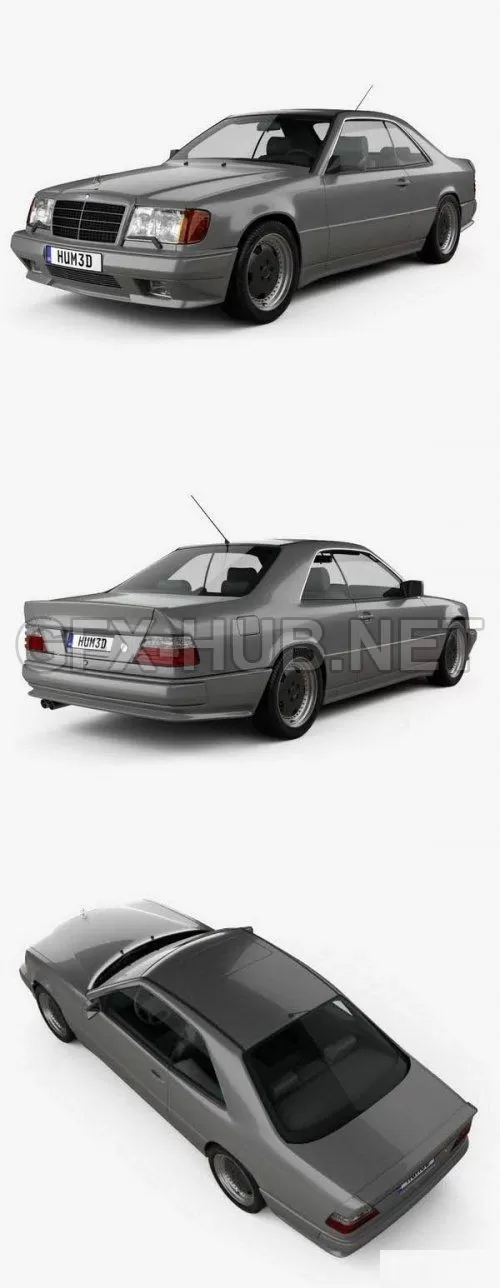 CAR – Mercedes-Benz E-Class AMG coupe 1988  3D Model