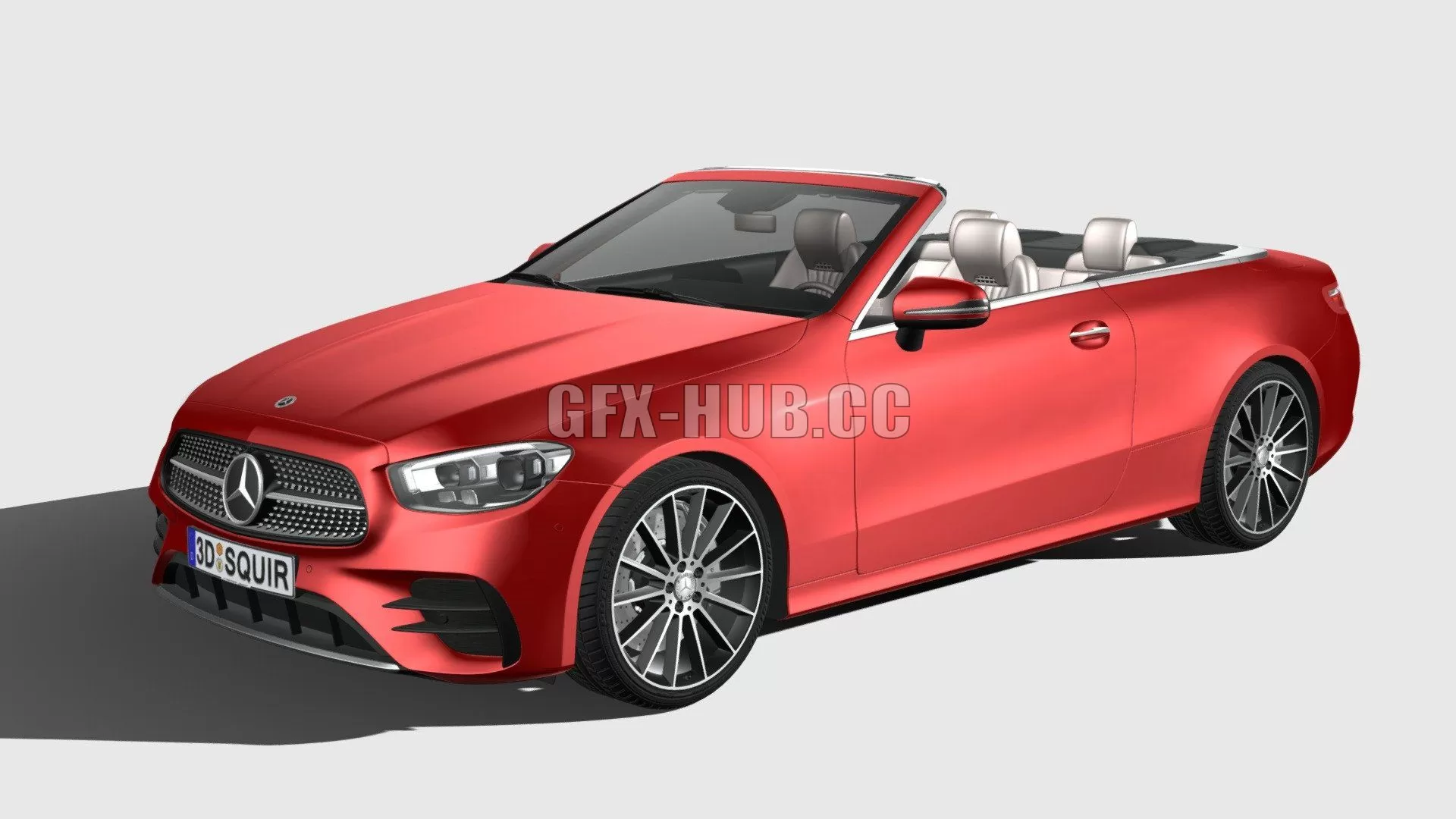 CAR – Mercedes-Benz E-Class Cabrio AMG Line 2021 3D Model