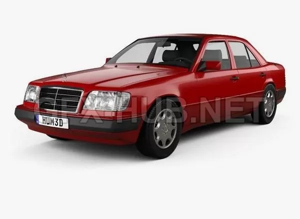 CAR – Mercedes-Benz E-Class sedan 1993 3D Model
