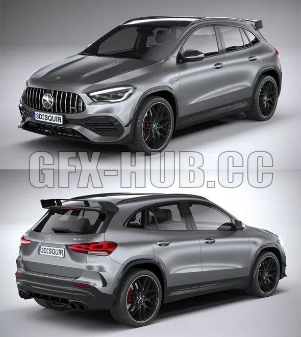CAR – Mercedes-Benz GLA45 S AMG 2021 (2) 3D Model