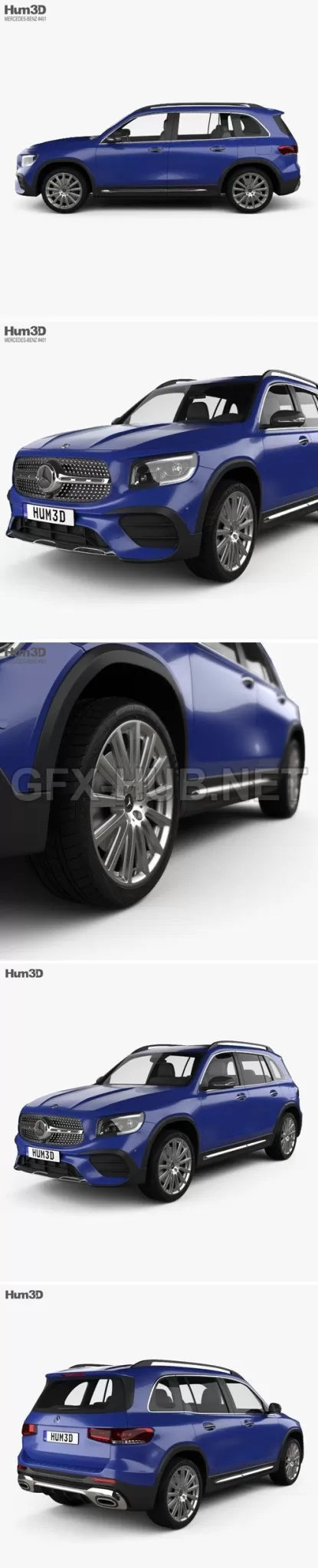 CAR – Mercedes-Benz GLB-class AMG-Line 2019  3D Model