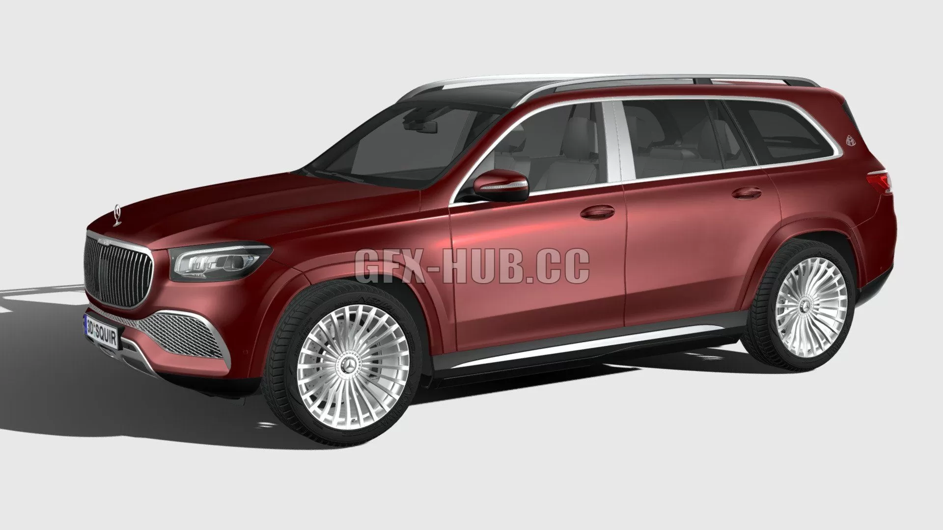 CAR – Mercedes-Benz GLS600 Maybach 2021 3D Model
