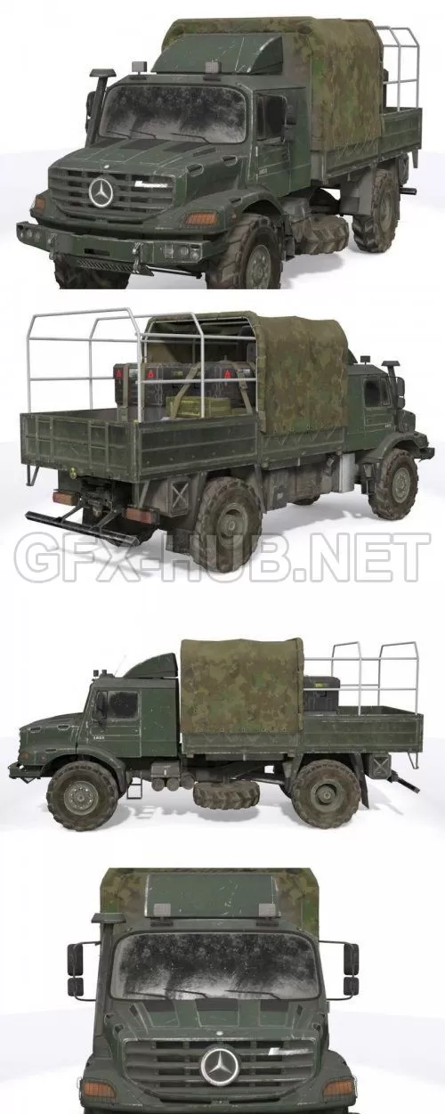 CAR – Mercedes-Benz Zetros 3D Model