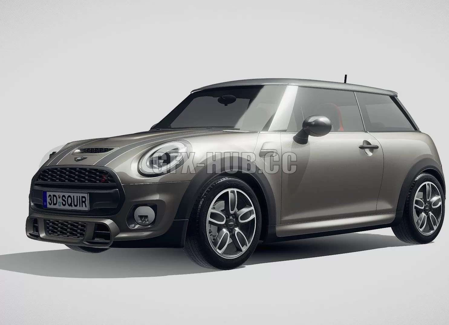 CAR – Mini Cooper S 3-door 2019 3D Model