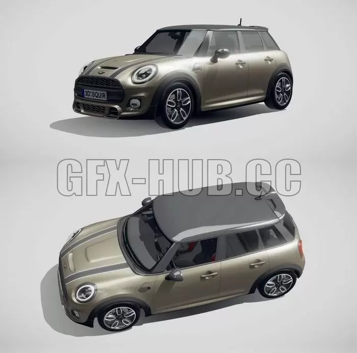 CAR – Mini Cooper S 5-door 2019 3D Model