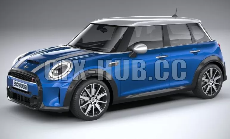 CAR – Mini Cooper S 5-door 2022 3D Model